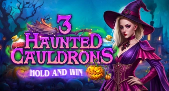 3 Haunted Cauldrons Hold and Win game tile